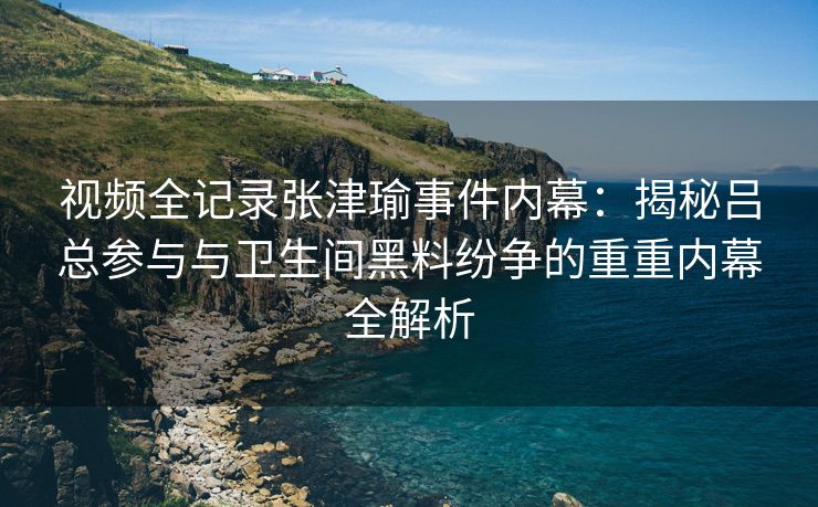 视频全记录张津瑜事件内幕：揭秘吕总参与与卫生间黑料纷争的重重内幕全解析